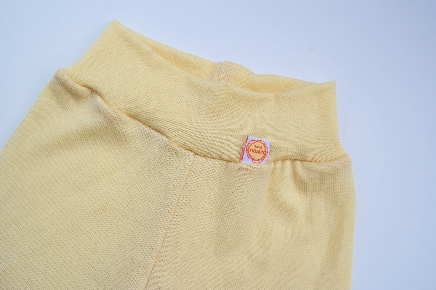 Growing pants for toddlers 86/92 & 98/104 made from upcycled wool in light yellow