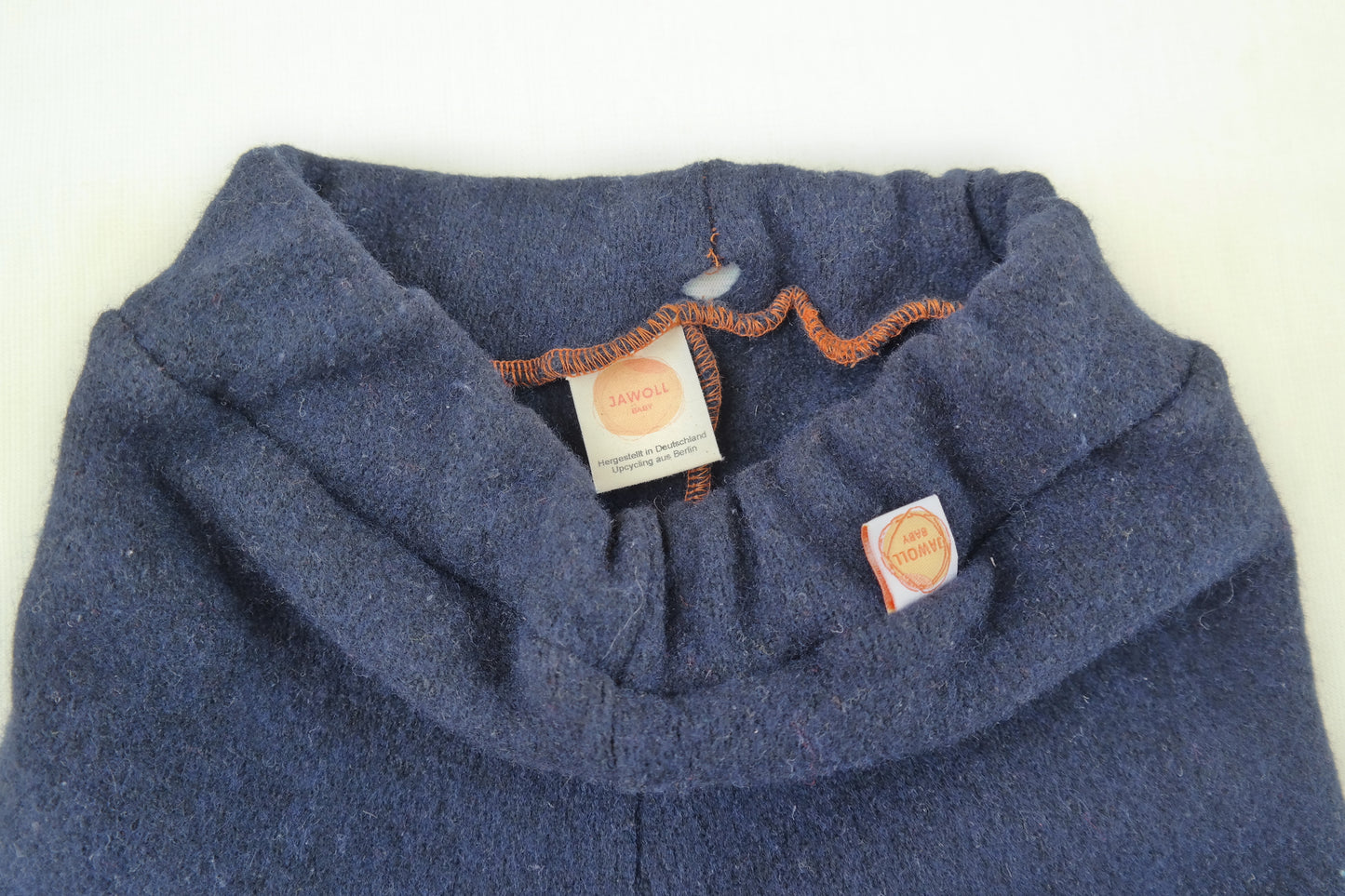 Upcycling wool walk outdoor trousers for toddlers size 98/104 in mustard yellow