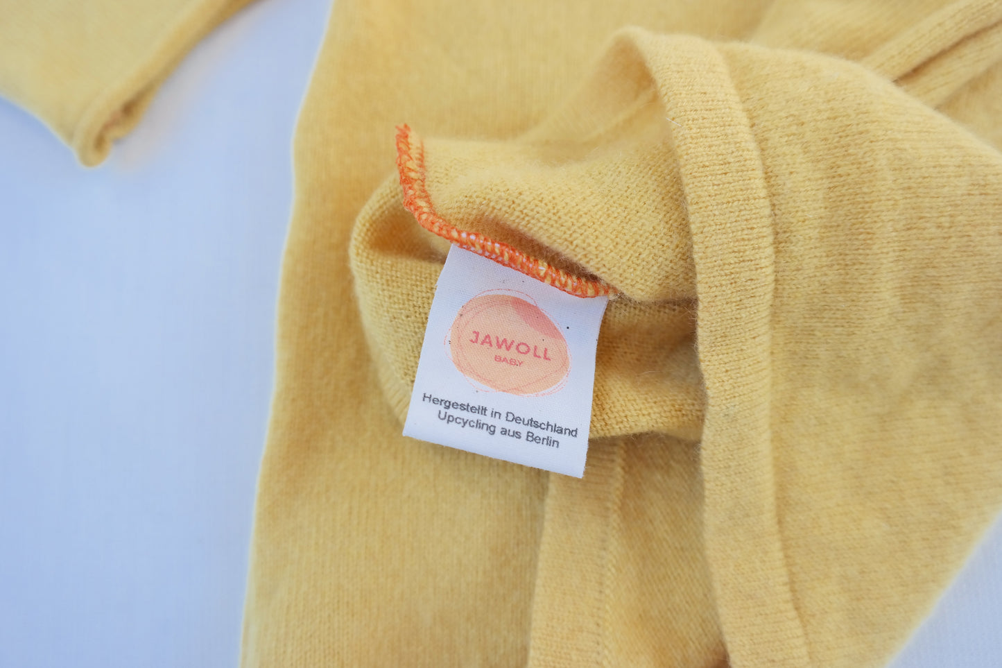 Sweater for toddlers children 110/116 made of upcycled cashmere in blue beige striped
