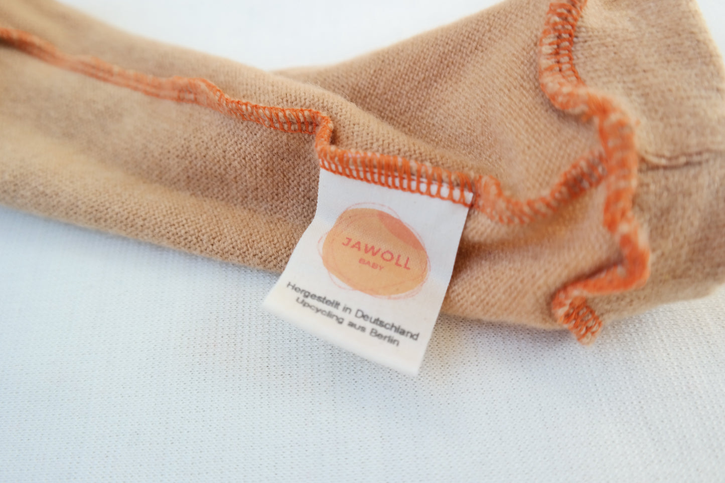 Leg warmers for babies made from upcycled cashmere in light blue