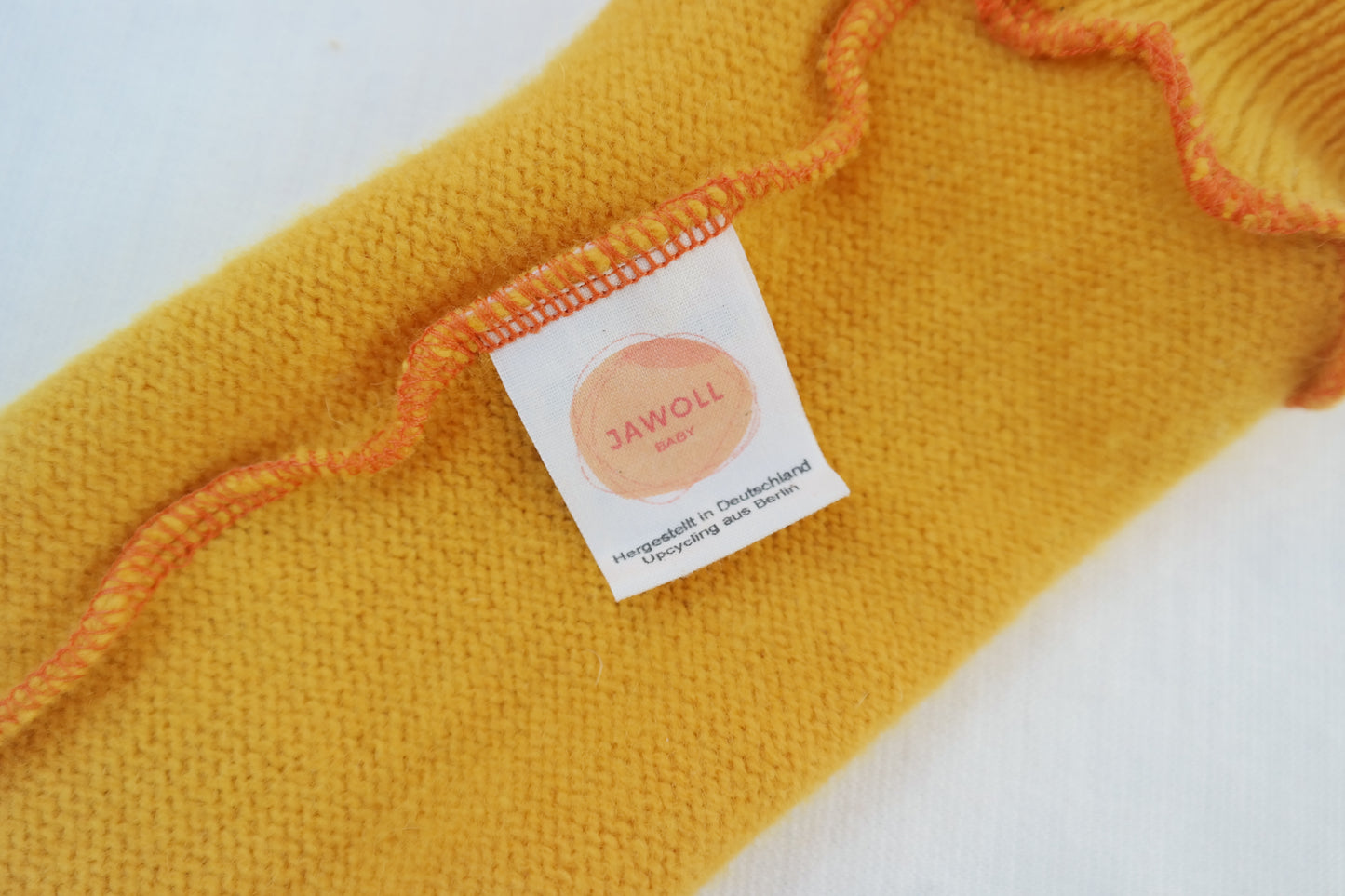 Leg warmers for toddlers 1-3 years made from upcycled cashmere and silk in rust brown