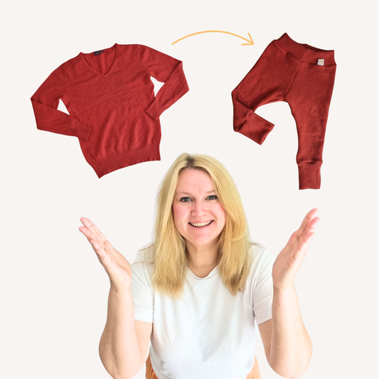 Online Kurs: Vom Wollpulli  zur Babykleidung - Dein Guide für  kreatives Upcycling