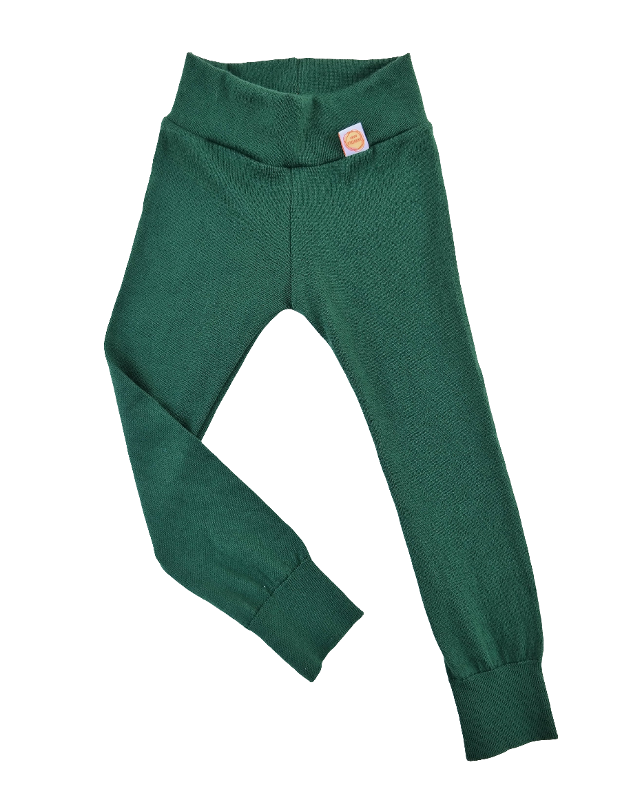 Leggings toddlers 98/104 made of 100% upcycled wool in blue