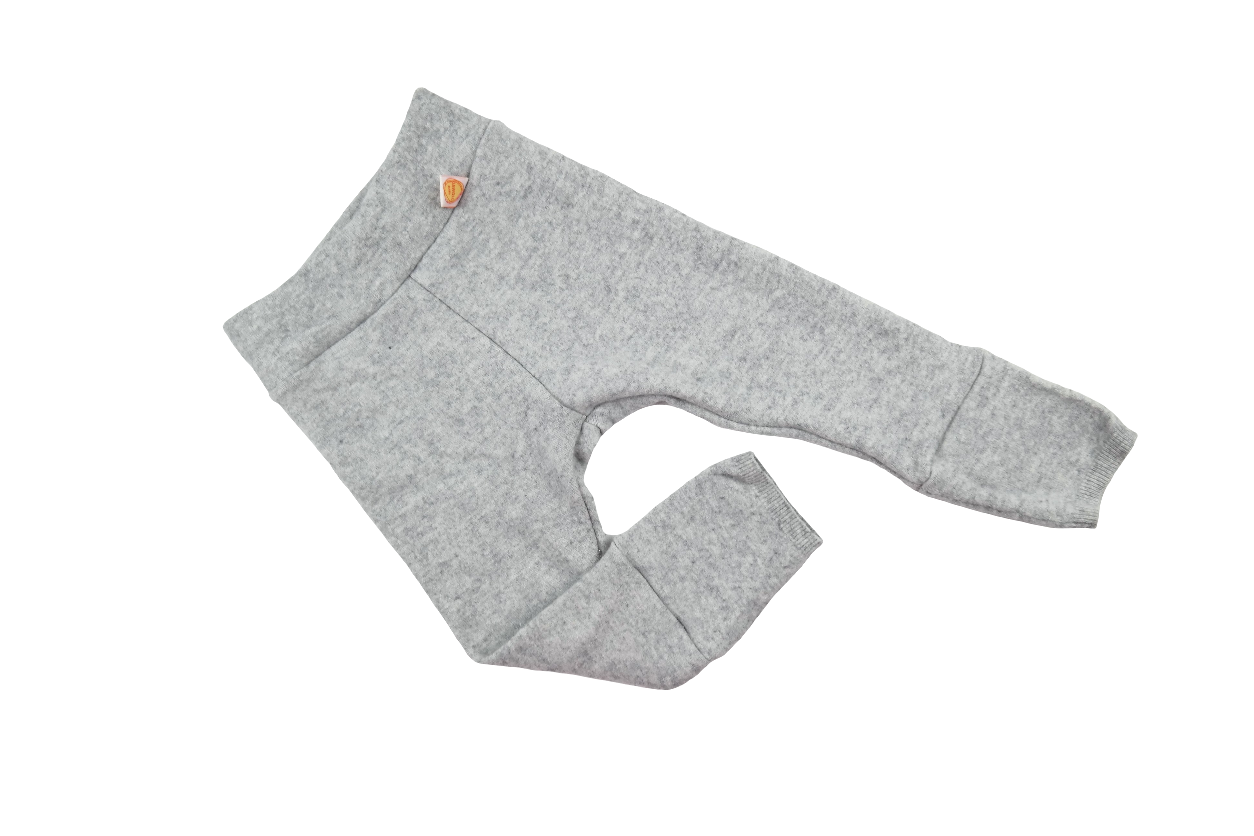 Outdoor-Hose für Kleinkinder 86/92 aus Upcycling Wolle in Hellgrau - Jawoll Baby