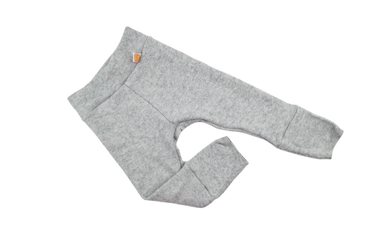 Outdoor-Hose für Kleinkinder 86/92 aus Upcycling Wolle in Hellgrau - Jawoll Baby