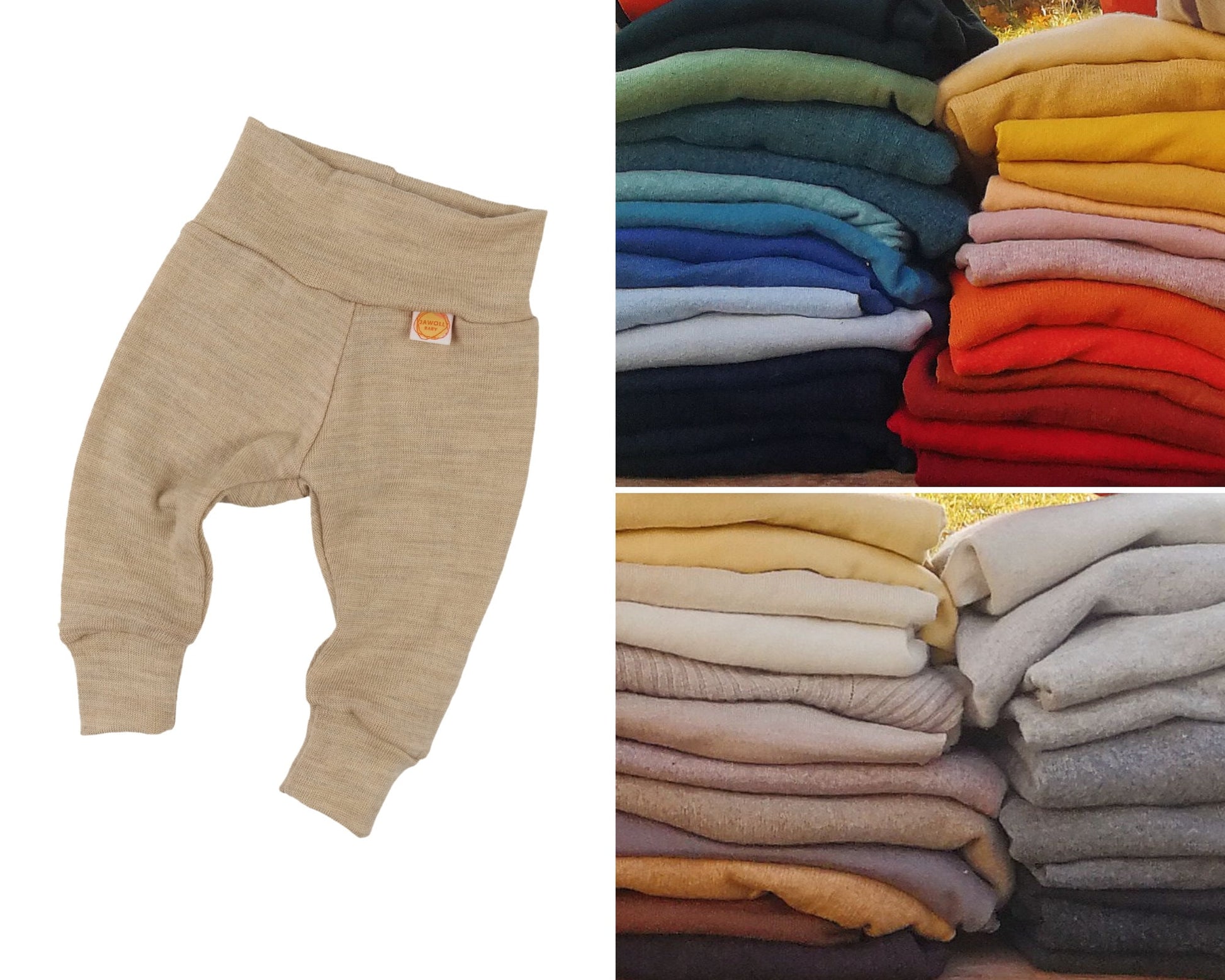 Mitwachshose aus Upcycling Wolle oder Kaschmir für Babys und Kinder in deiner Wunschfarbe - Jawoll Baby