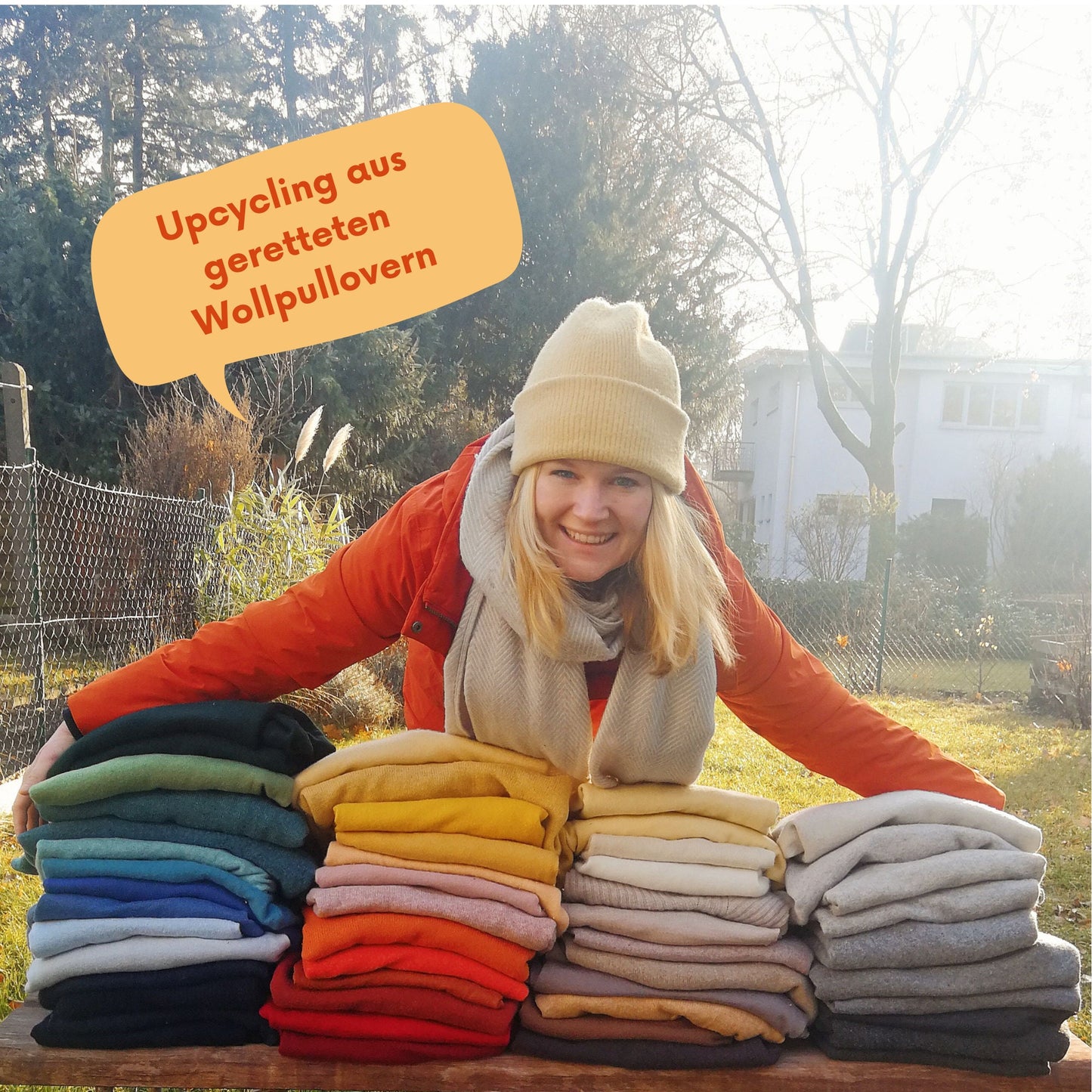 Mütze für Babys und Kleinkinder aus Upcycling Wolle oder Kaschmir in der Farbe deiner Wahl - Jawoll Baby