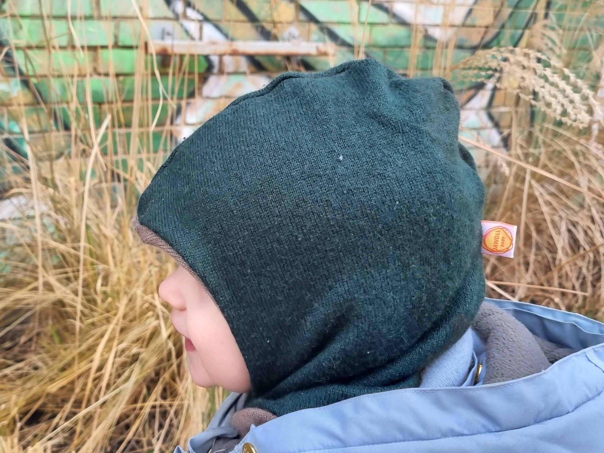 Schlupfmütze für Babys und Kleinkinder aus Upcycling Wolle in deinen Wunschfarben - Jawoll Baby