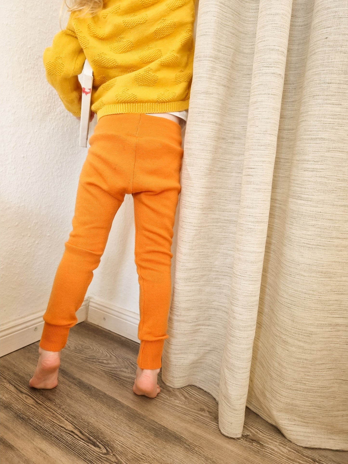 Leggings für Babys und Kinder aus Upcycling Wolle oder Kaschmir in deiner Wunschfarbe Größe 86 bis 128 - Jawoll Baby