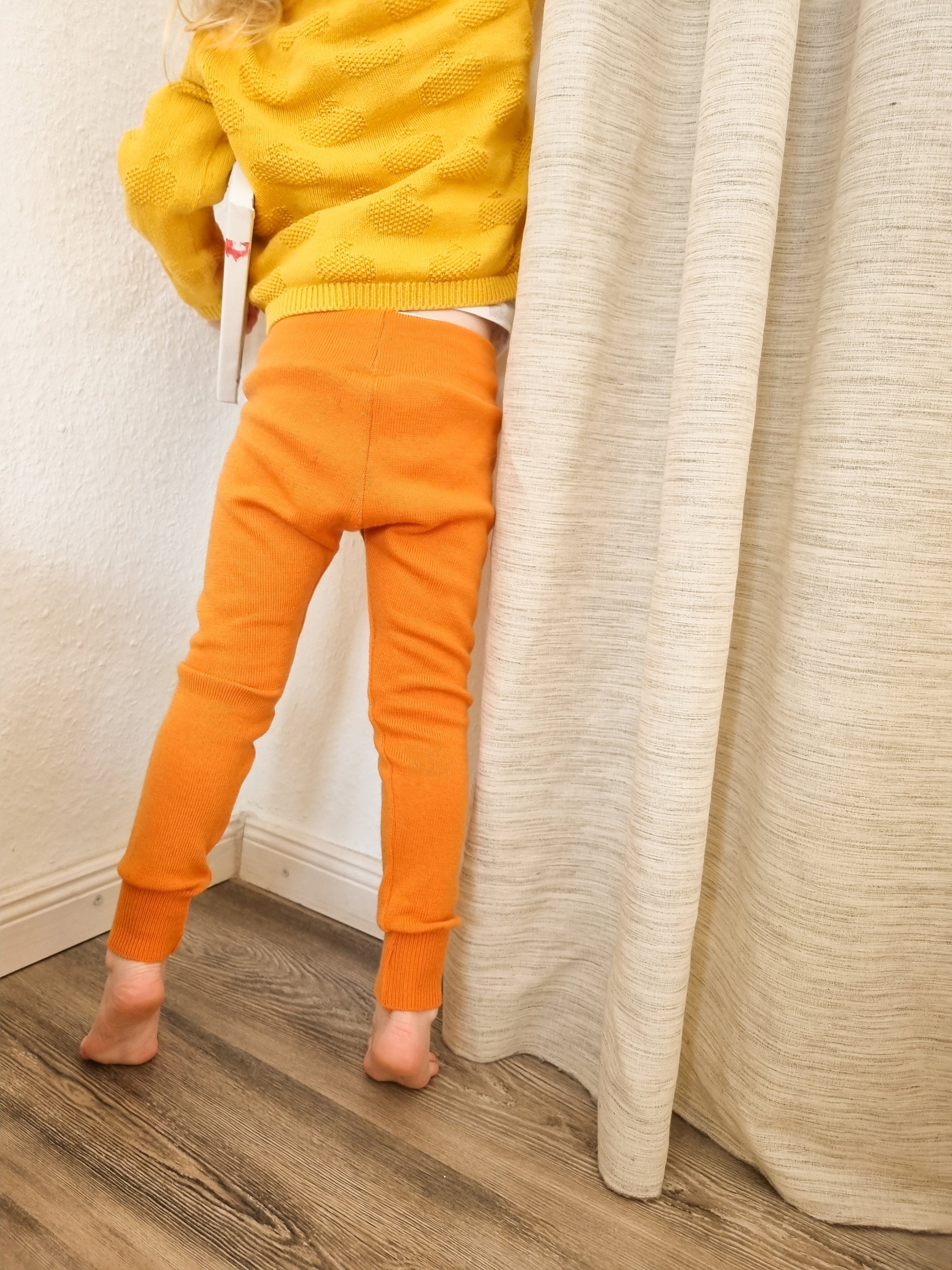 Leggings für Babys und Kinder aus Upcycling Wolle oder Kaschmir in deiner Wunschfarbe Größe 86 bis 128 - Jawoll Baby