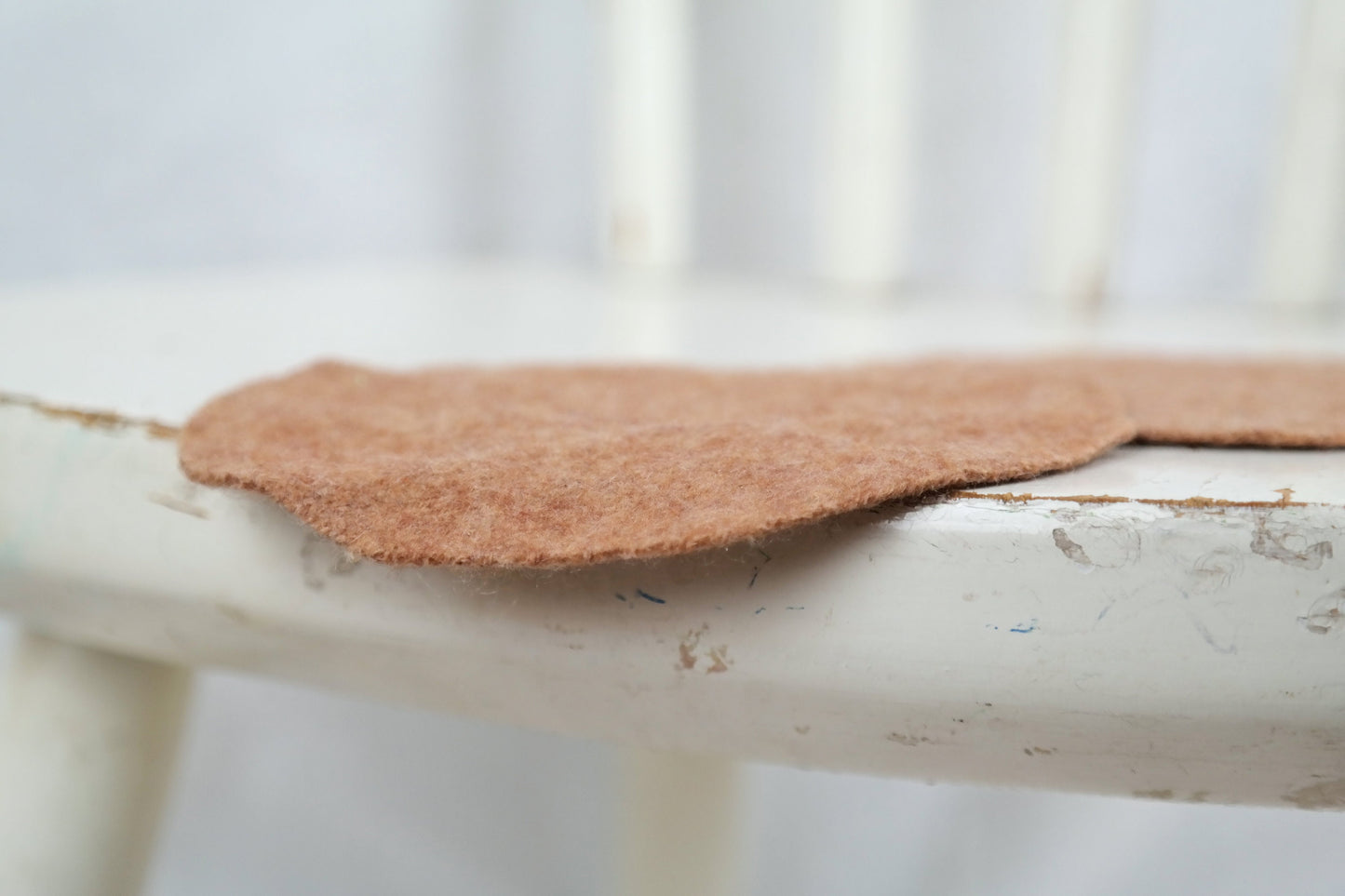 1 Paar Wollwalk Flicken Patches Upcycling-Wolle zum Wollkleidung reparieren in Hellbraun Karamell Oval-Form - Jawoll Baby
