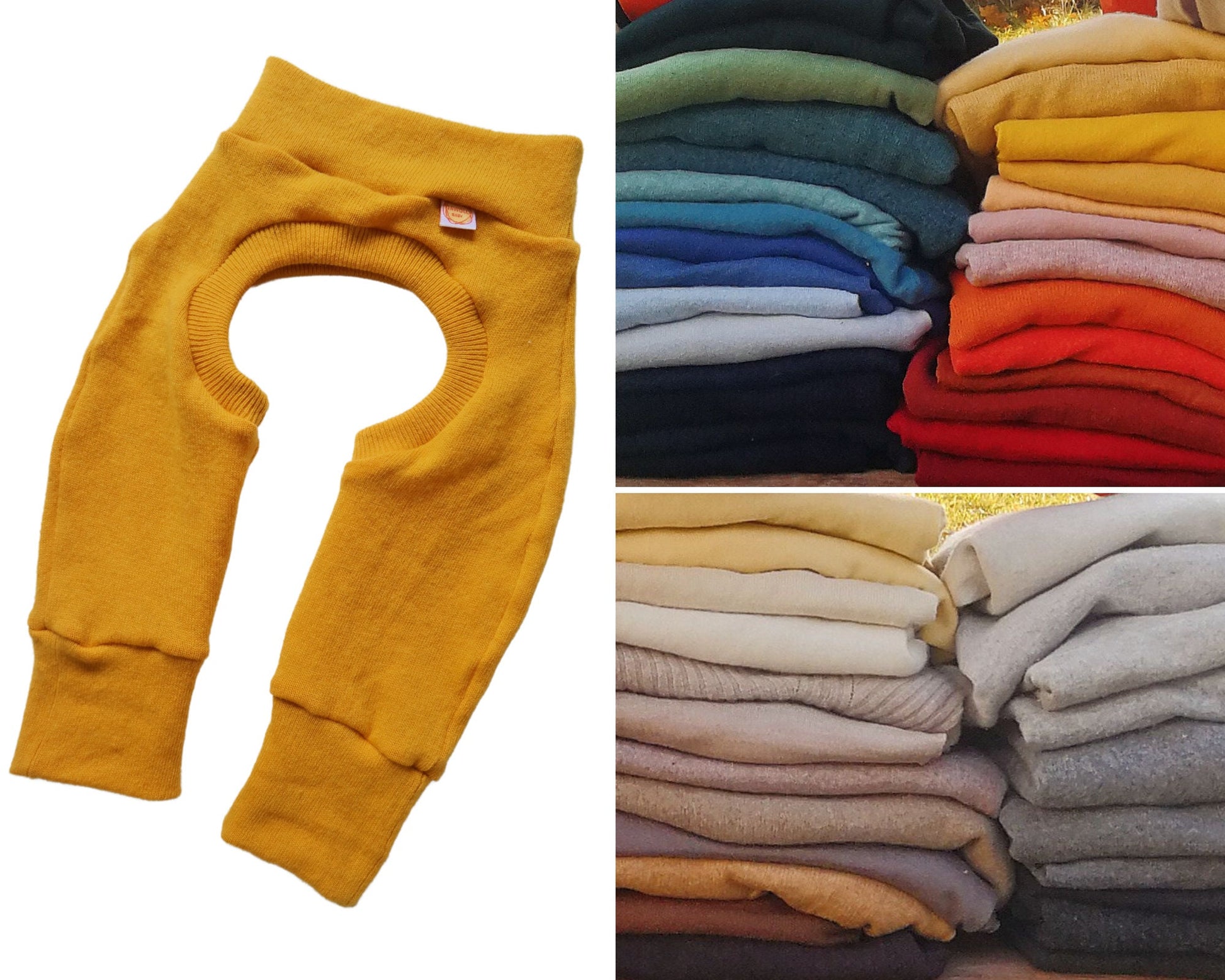 Cowboyhose Abhaltehose Chaps Windelfreikleidung für Babys und Kleinkinder aus 100 % Upcycling-Wolle in deiner Wunschfarbe - Jawoll Baby