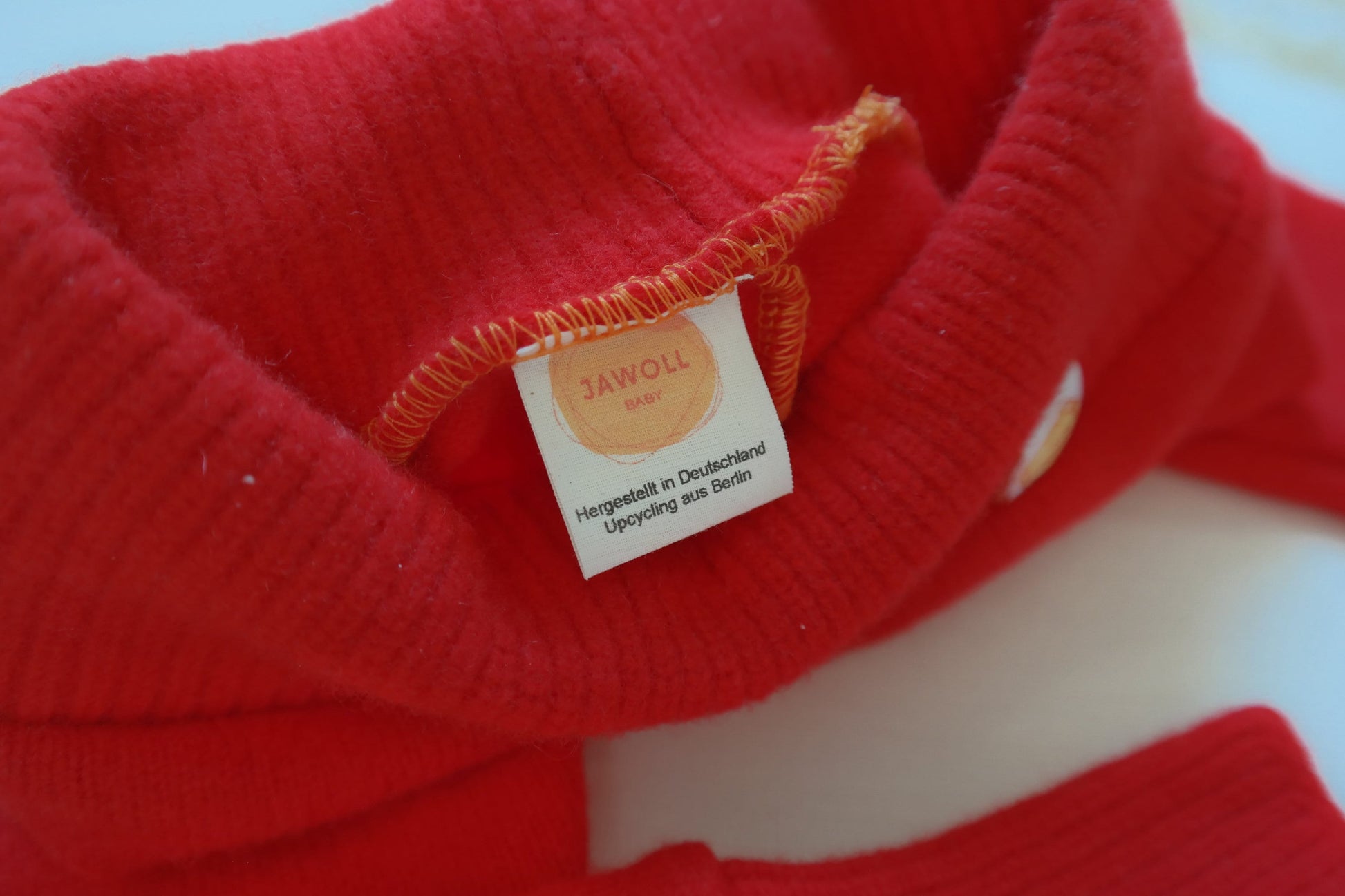 Wollwalk Outdoor-Hose für Kleinkinder Größe 86/92 Upcycling 100% Wolle in Rot - Jawoll Baby