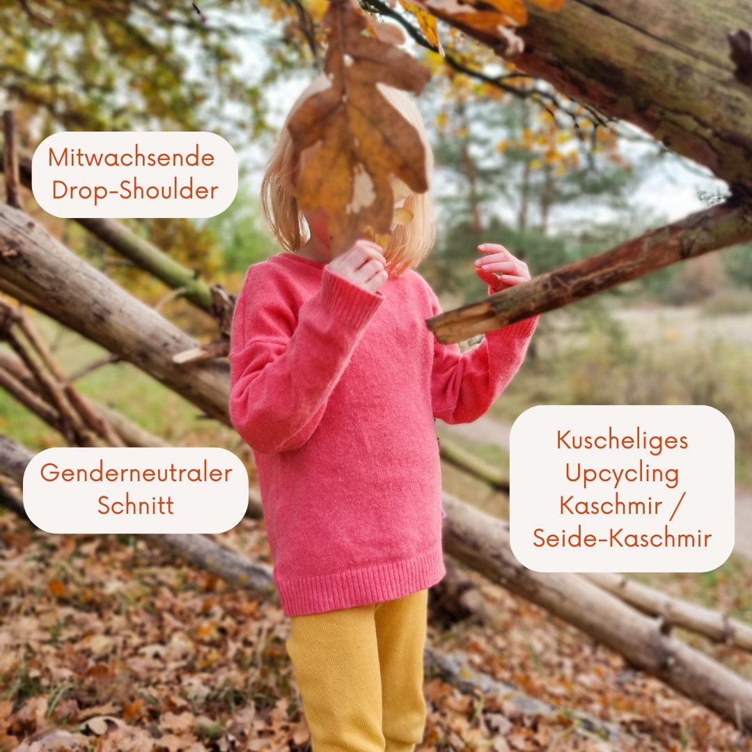 Pullover Unisex für Babys und Kinder aus Upcycling Wolle oder Kaschmir in der Farbe deiner Wahl - Jawoll Baby
