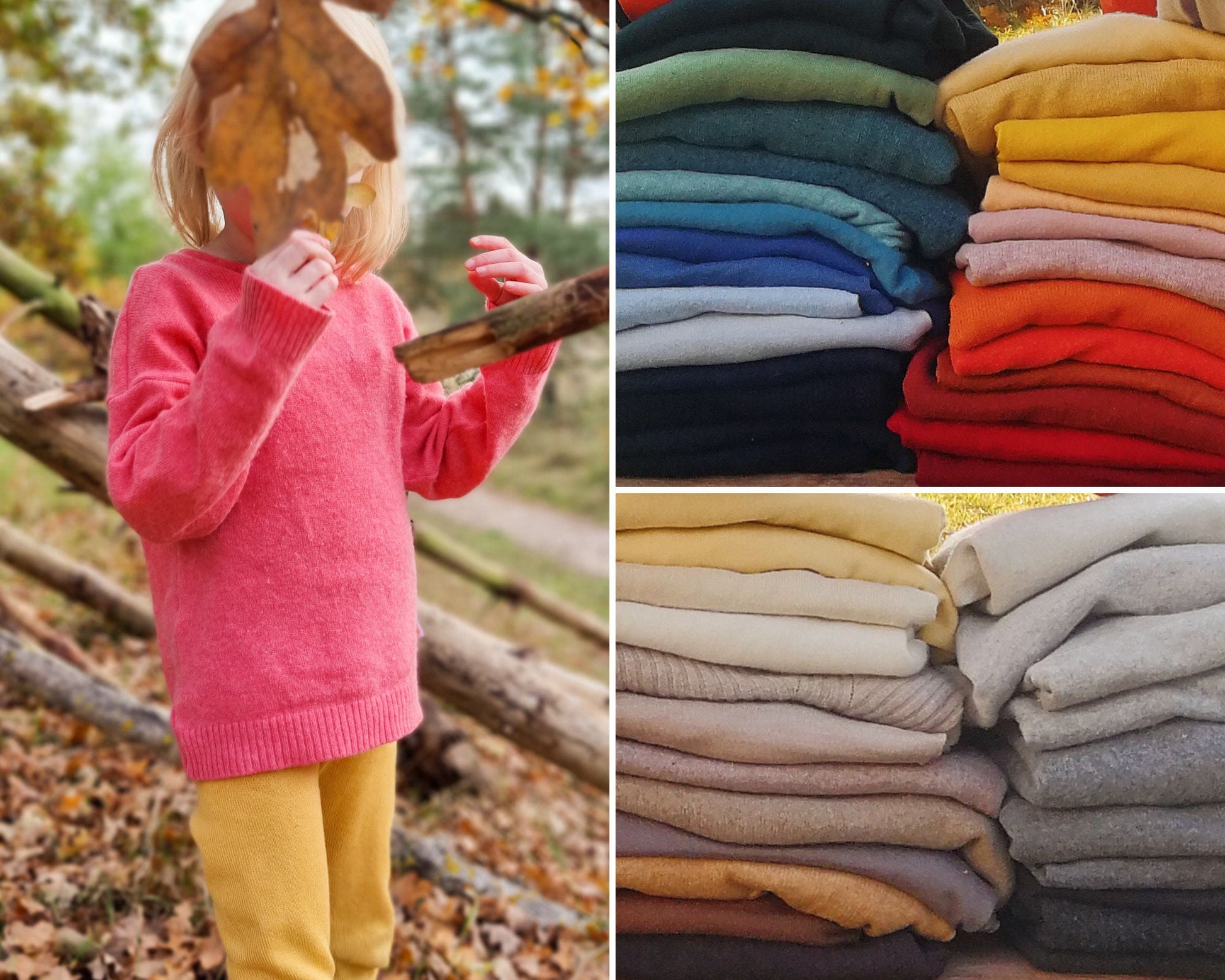 Pullover Unisex für Babys und Kinder aus Upcycling Wolle oder Kaschmir in der Farbe deiner Wahl - Jawoll Baby