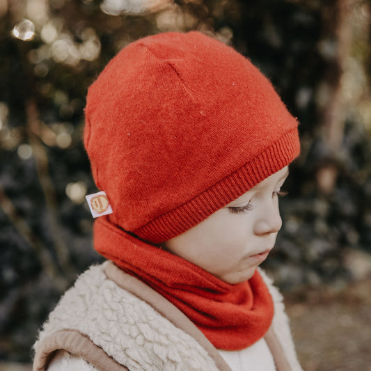 Warme Beanie Mütze für Babys & Kinder alle Farben aus Upcycling Kaschmir / Seide-Kaschmir / Wolle - Jawoll Baby
