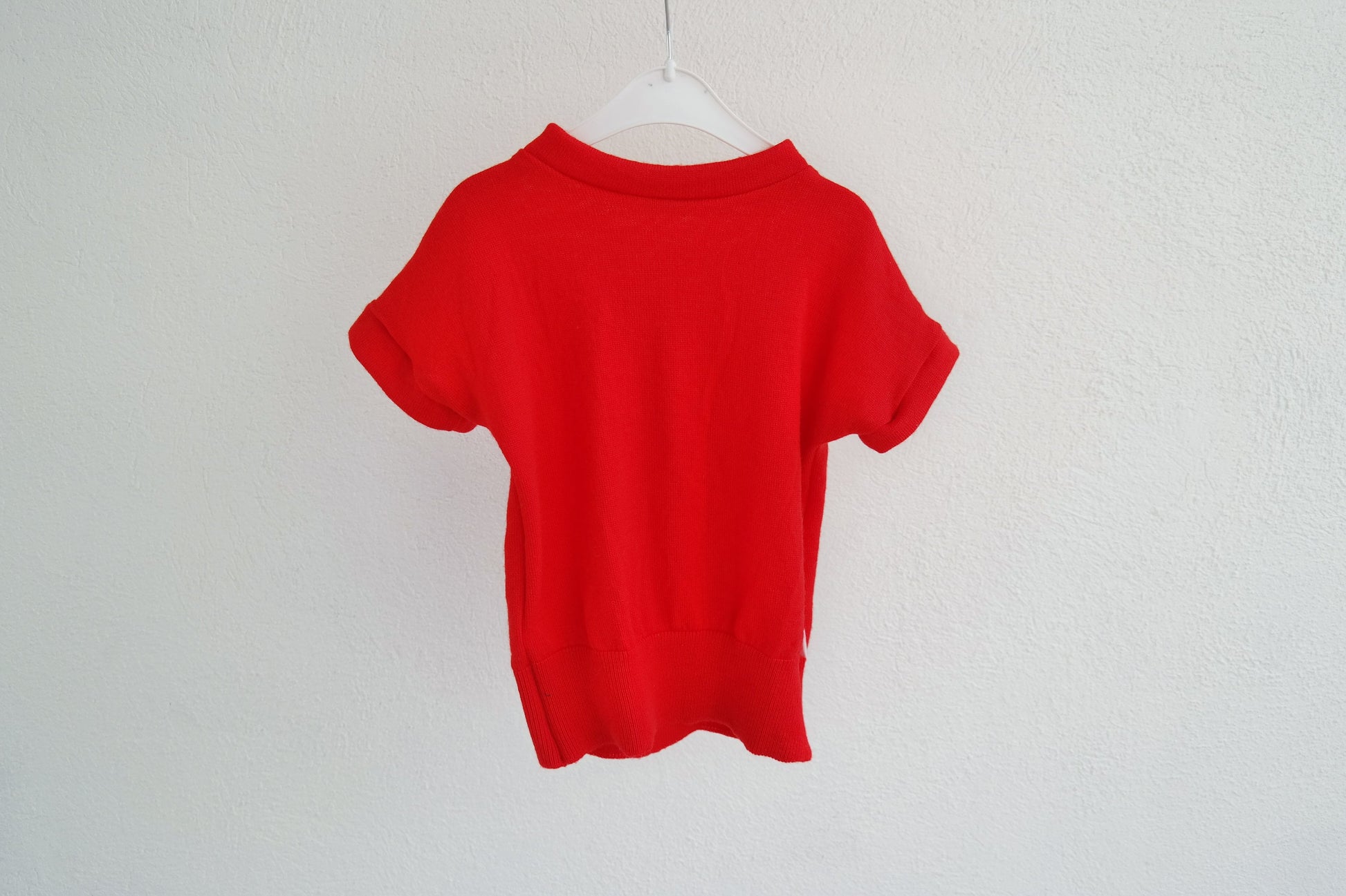 T-Shirt für Babys 86/92 aus leichter Upcycling Wolle in Rot - Jawoll Baby