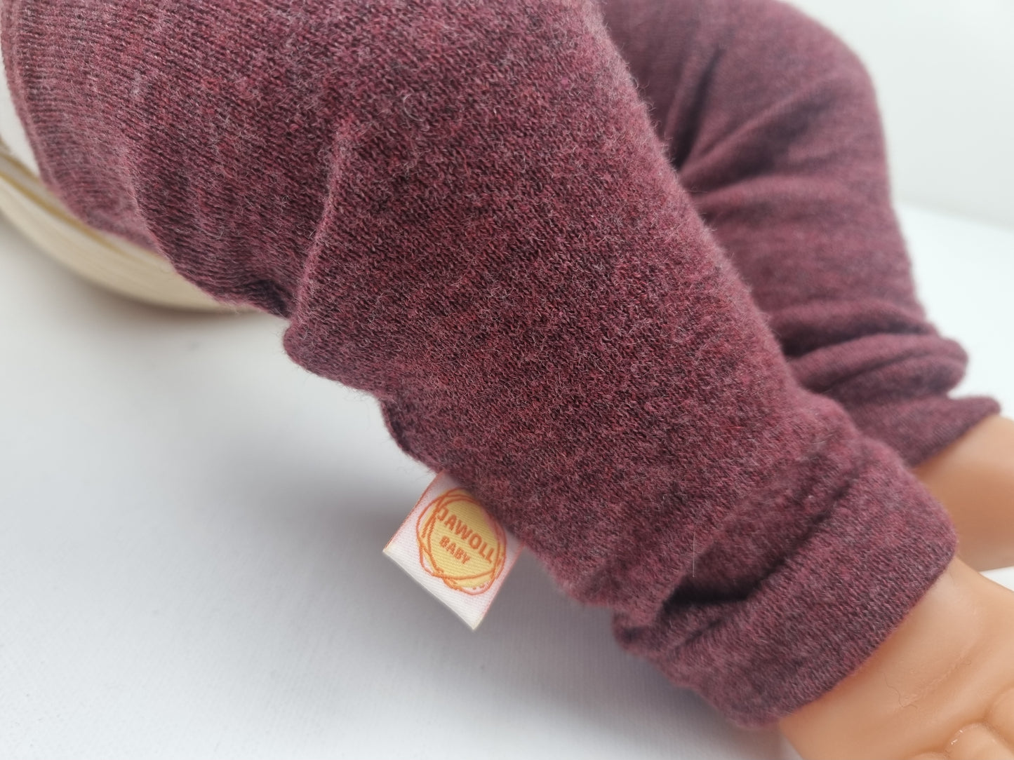 Toddler cuffs made from upcycled silk & cashmere in blue