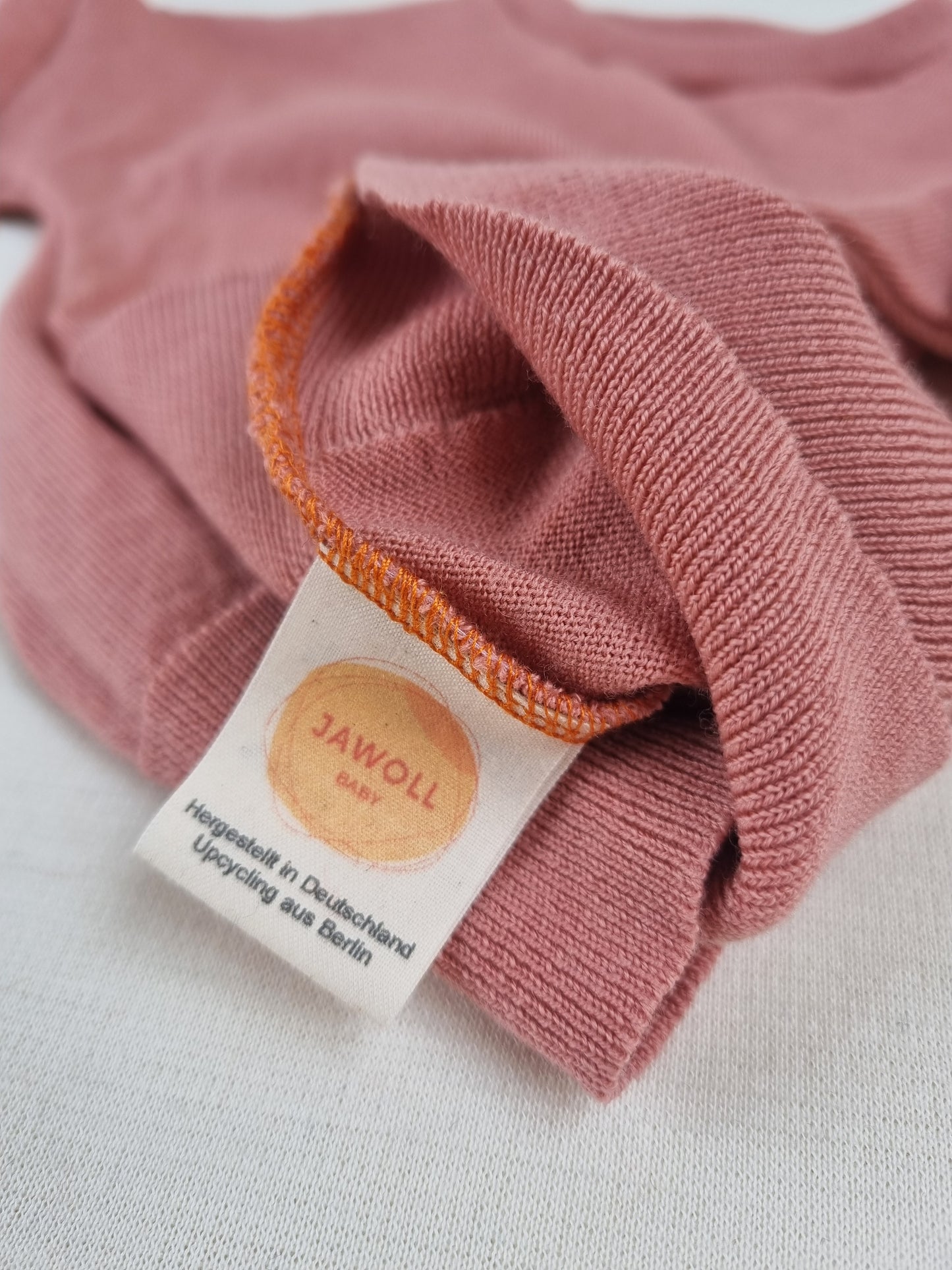 T-Shirt für Babys Kleinkinder 86/92 aus leichter Upcycling Wolle in Rosa - Jawoll Baby