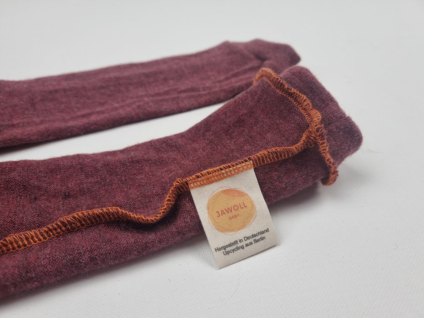 Toddler cuffs made from upcycled silk & cashmere in blue