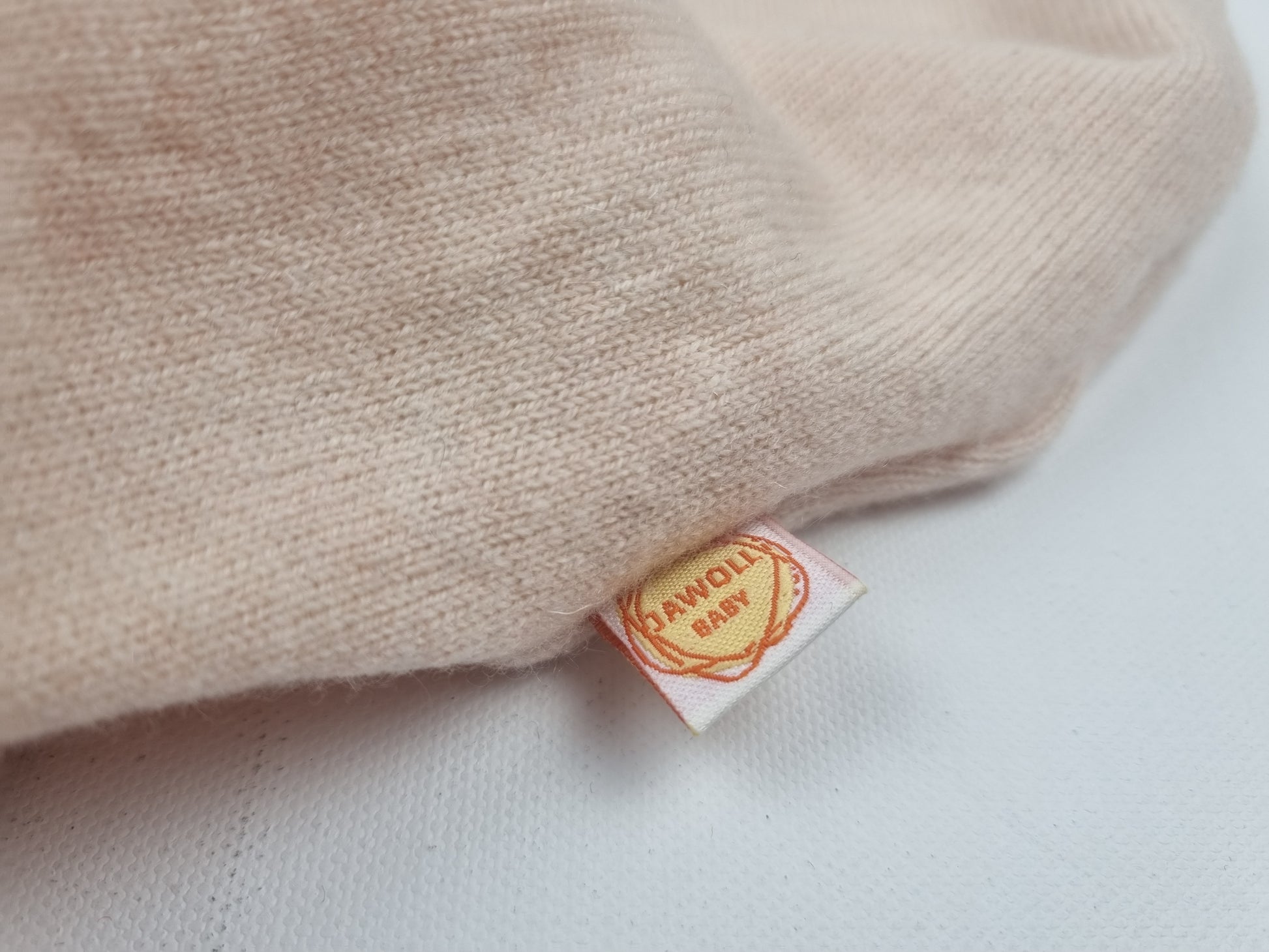 Unisex-Kleid Longshirt Langarmkleid 110/116 aus Upcycling Kaschmir in Zartrosa - Jawoll Baby