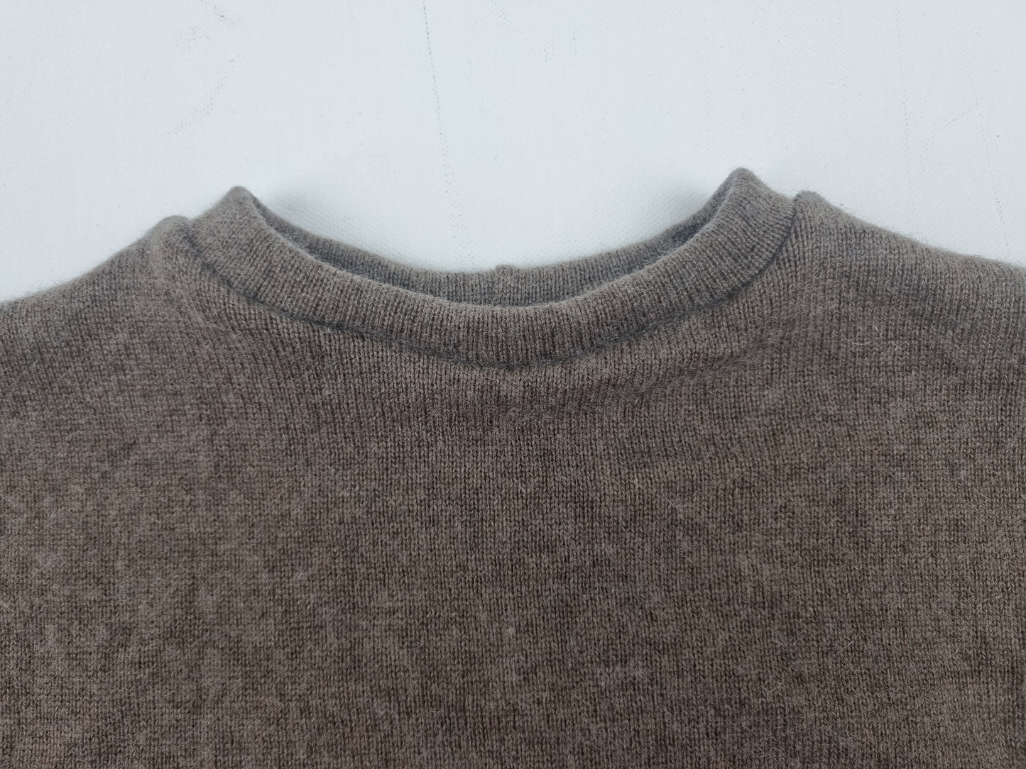 Pullover für Kleinkinder 98/104 aus Upcycling Wolle, Seide & Kaschmir in Braun und gestreift - Jawoll Baby