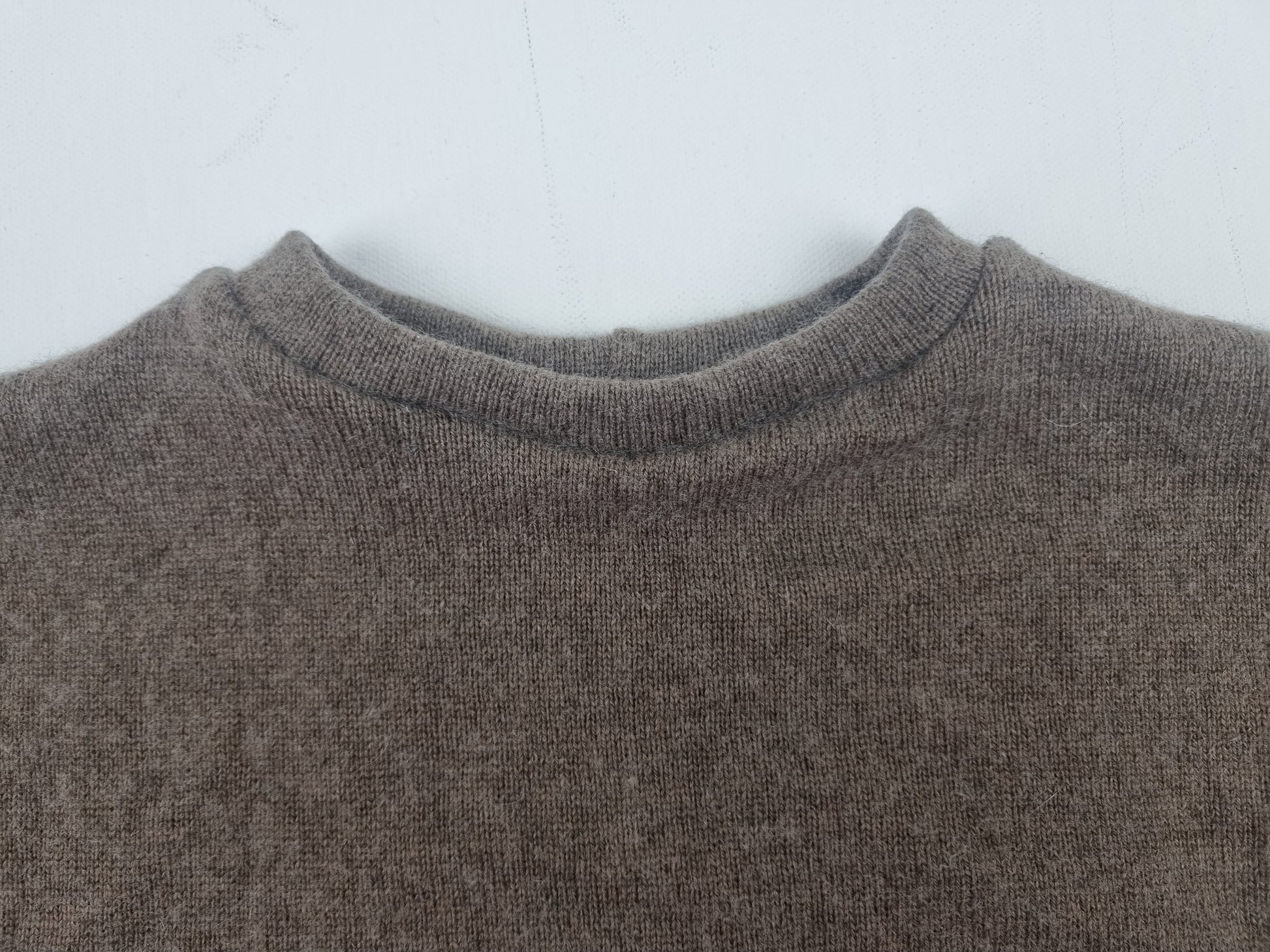 Pullover für Kleinkinder 98/104 aus Upcycling Wolle, Seide & Kaschmir in Braun und gestreift - Jawoll Baby
