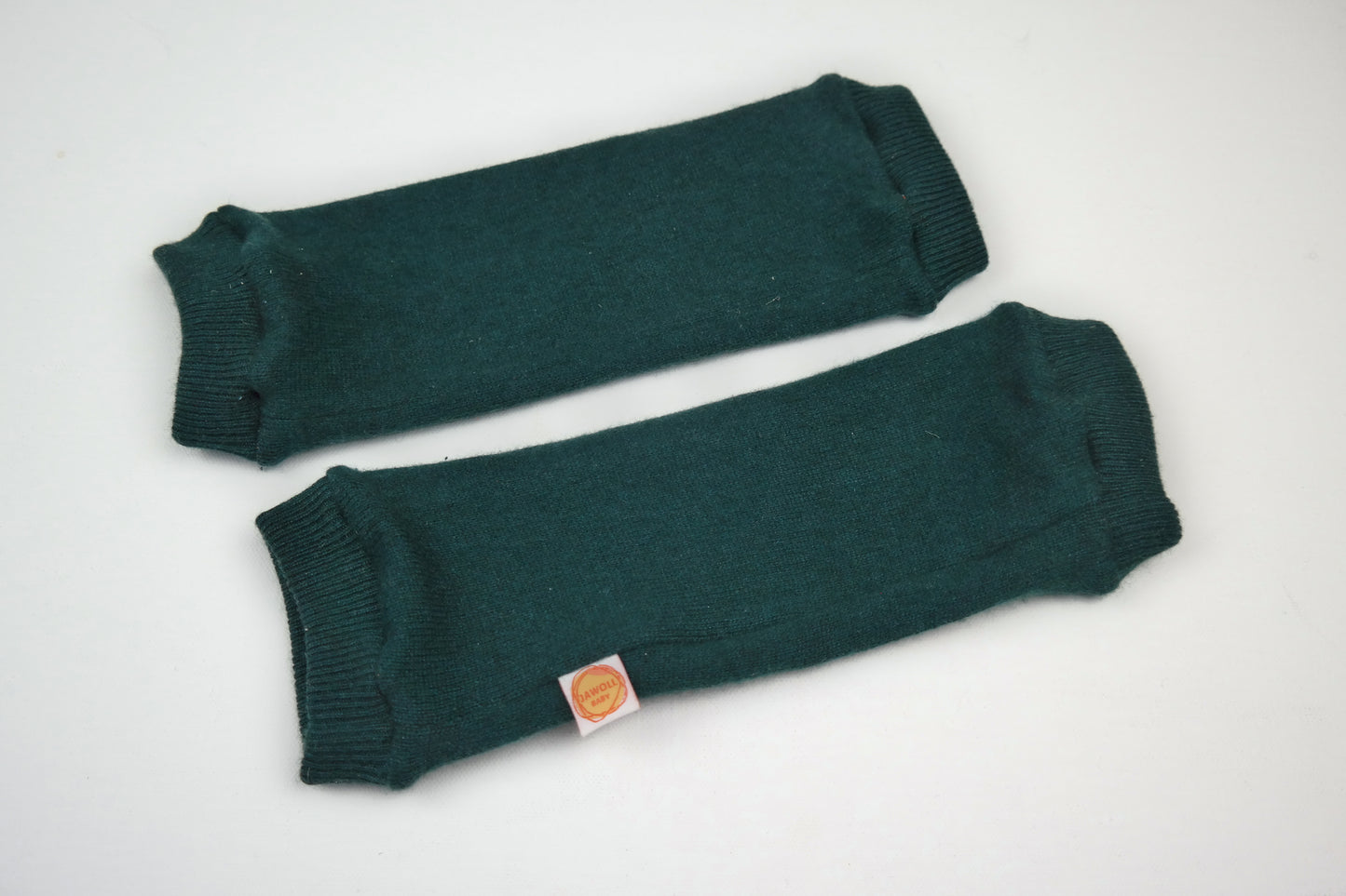 Toddler cuffs made from upcycled cashmere silk in grey