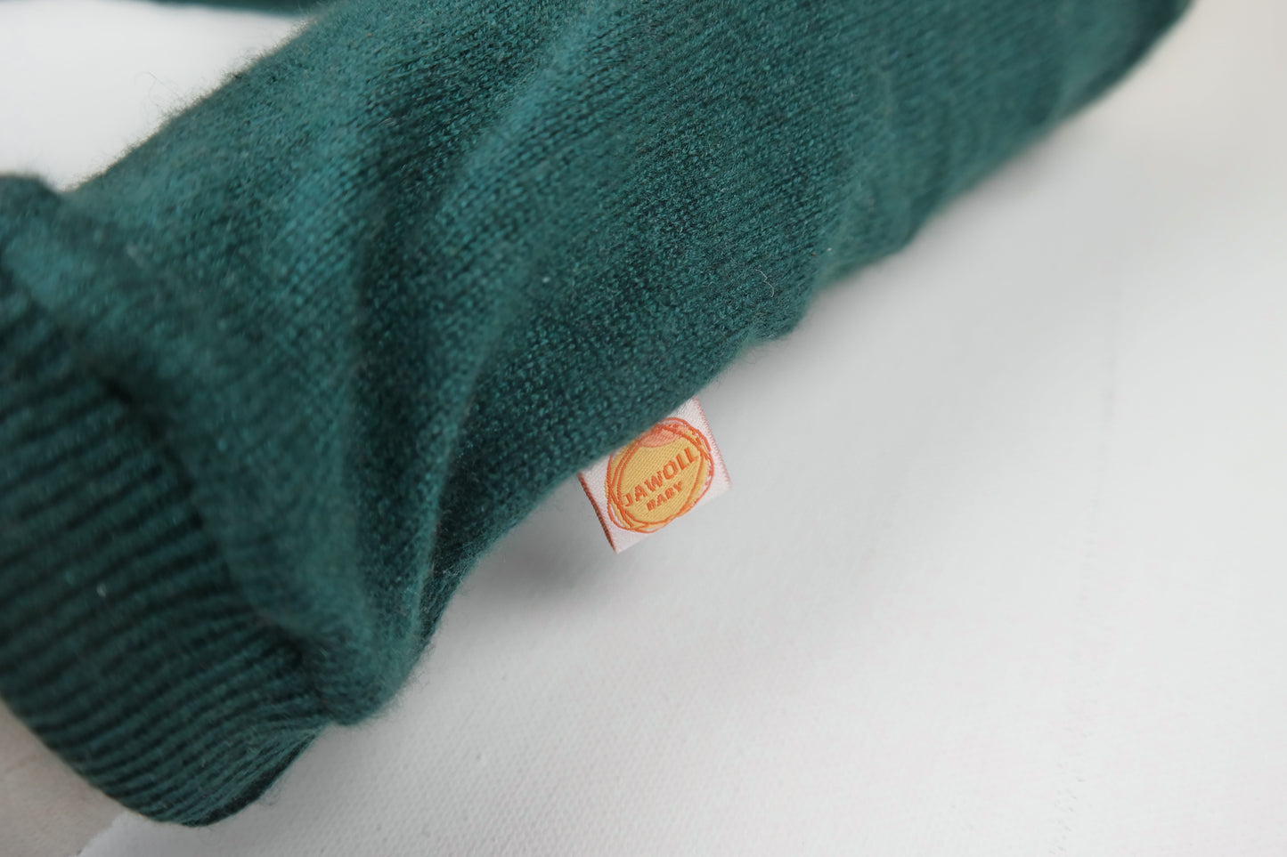 Toddler cuffs made from upcycled cashmere silk in grey