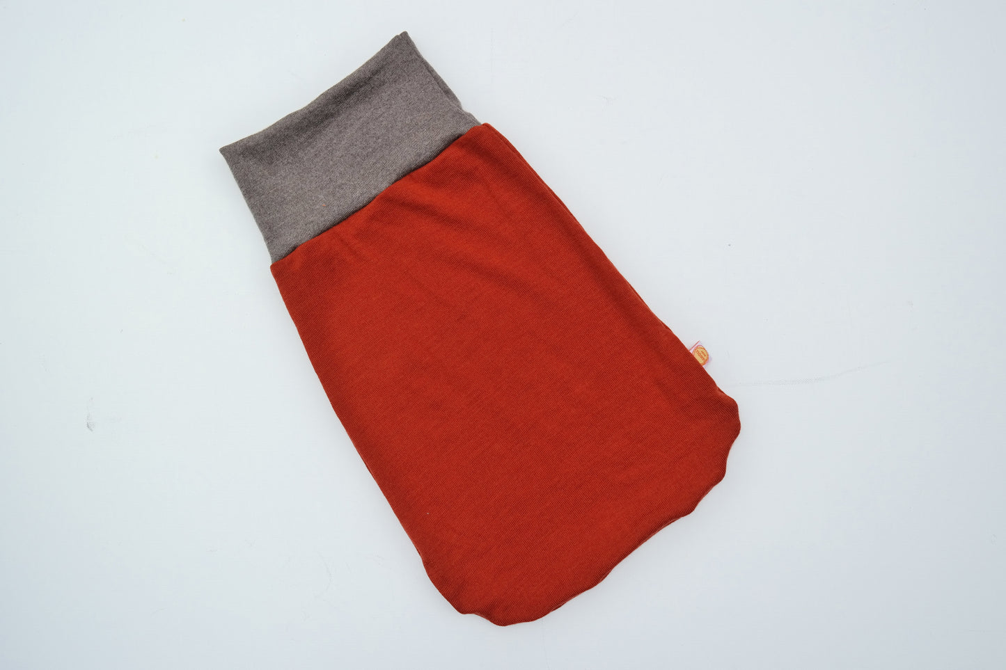 Lightweight summer romper sleeping bag for babies 0-6 months made from upcycled wool in pastel yellow