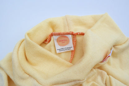 Growing pants for toddlers 86/92 &amp; 98/104 made from upcycled wool in light yellow