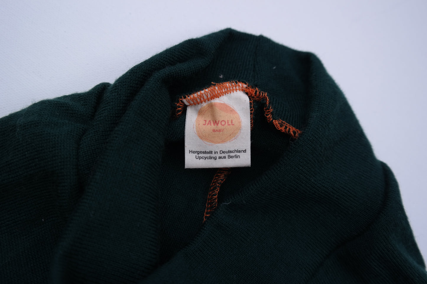 Leggings toddlers 98/104 made of 100% upcycled wool in emerald green