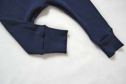 Outdoor-Hose für Kleinkinder 86/92 aus Upcycling Wolle in Dunkelblau