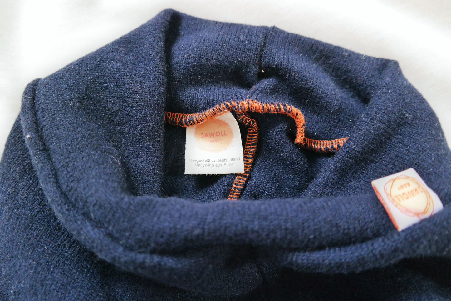 Outdoor-Hose für Kleinkinder 86/92 aus Upcycling Wolle in Dunkelblau