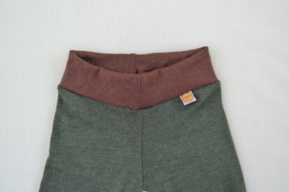 Leggings toddlers 98/104 made of 100% upcycled wool in blue