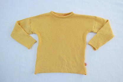 Sweater for toddlers children 110/116 made of upcycled cashmere in blue beige striped