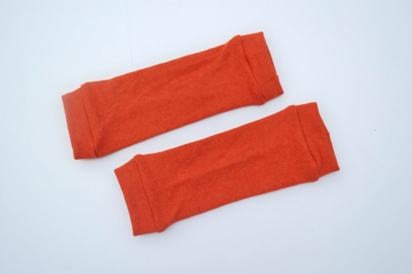 Leg warmers for babies 0-6 M made from upcycled cashmere &amp; silk in blue