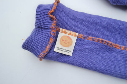 Stulpen für Kleinkinder aus Upcycling Kaschmir Seide in Pastell-Lila