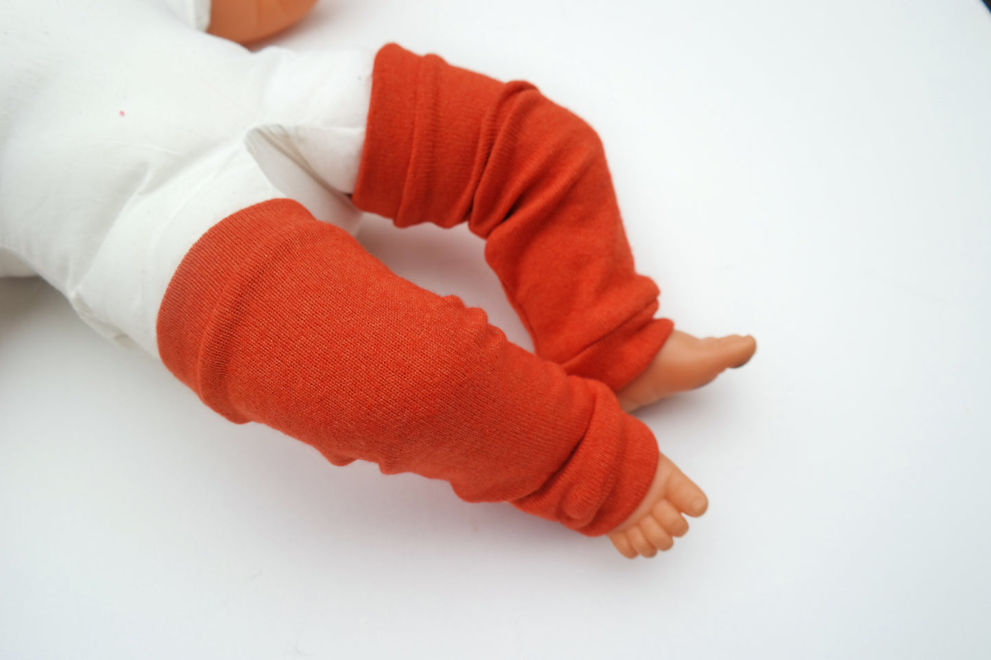 Leg warmers for babies 0-6 M made from upcycled cashmere &amp; silk in blue