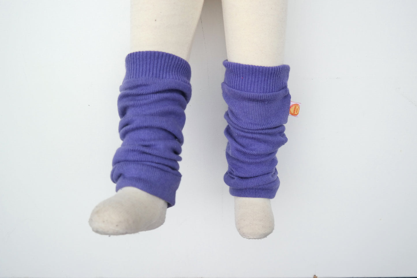 Stulpen für Kleinkinder aus Upcycling Kaschmir Seide in Pastell-Lila