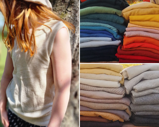 Oberteil Kim für Babys und Kinder aus leichter Upcycling Wolle in der Farbe deiner Wahl