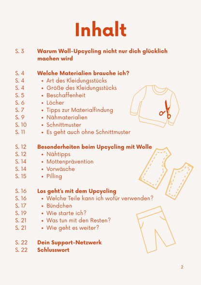 Online Kurs: Vom Wollpulli  zur Babykleidung - Dein Guide für  kreatives Upcycling