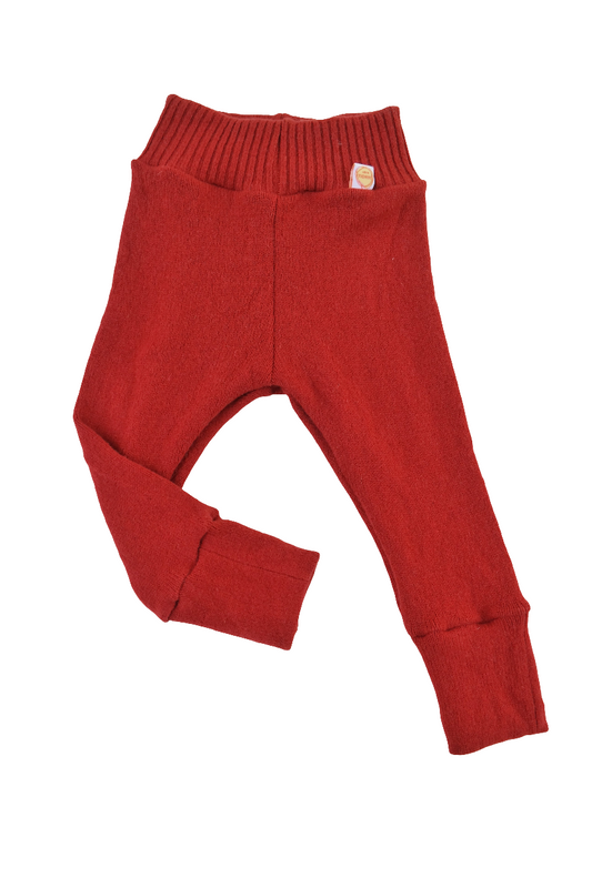 Growing pants for toddlers 86/92 &amp; 98/104 made from upcycled wool in light yellow