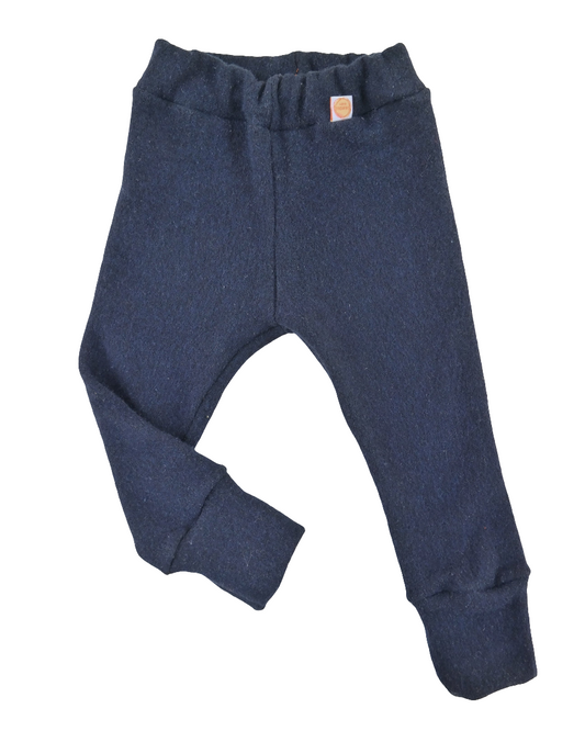 Upcycling wool walk outdoor trousers for toddlers size 98/104 in mustard yellow