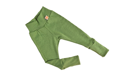 Growing pants for babies 74/80 made from upcycled wool in brown