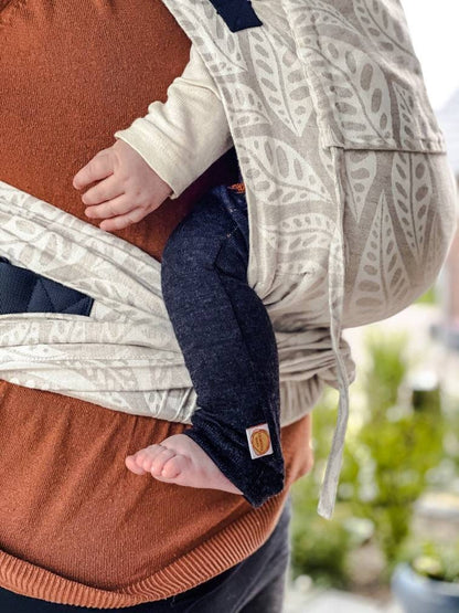 Stulpen für Babys und Kleinkinder aus Upcycling Seide und Kaschmir in Sand Beige