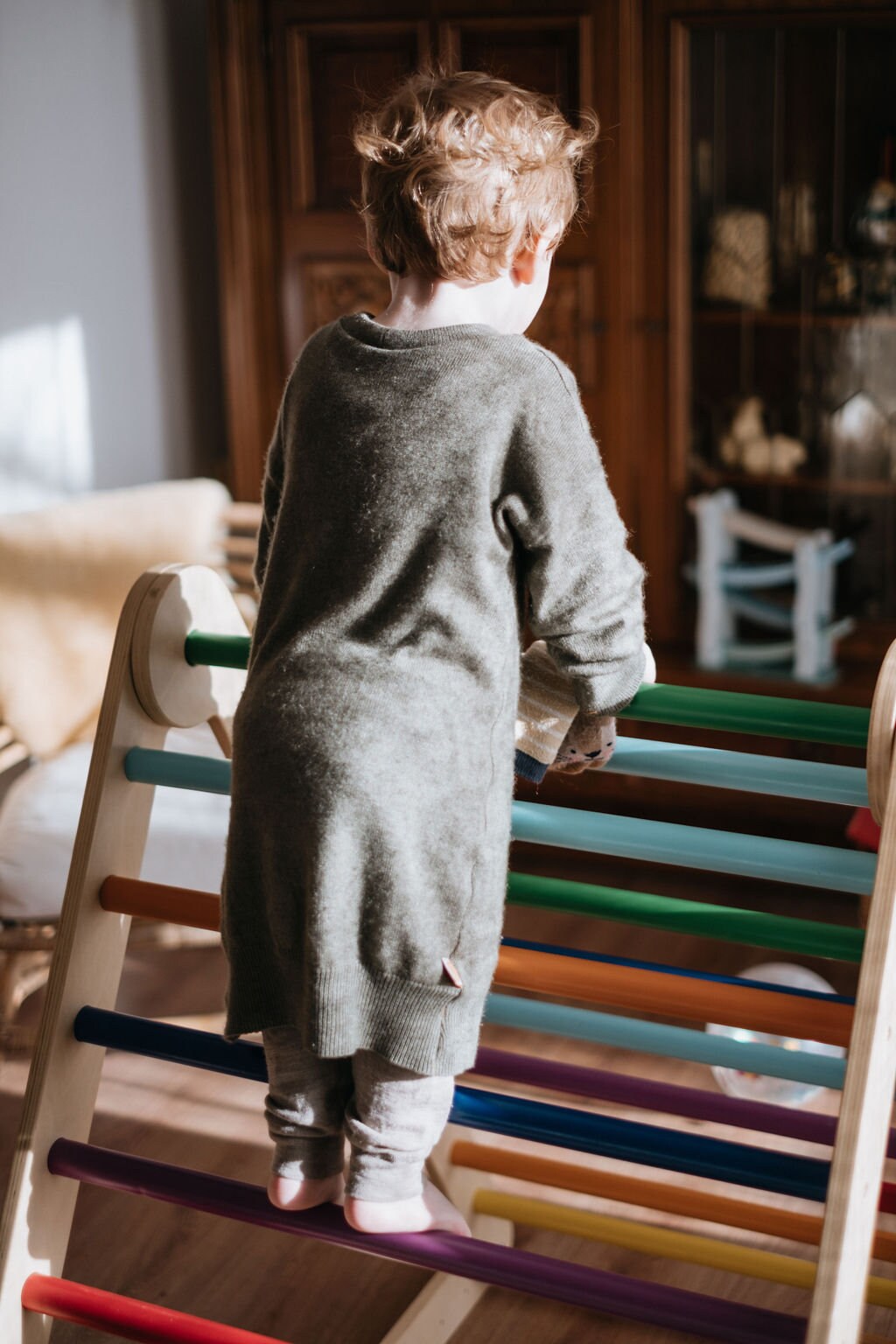 Langarmkleid Unisex für Babys und Kleinkinder aus Upcycling Wolle oder Kaschmir in der Farbe deiner Wahl