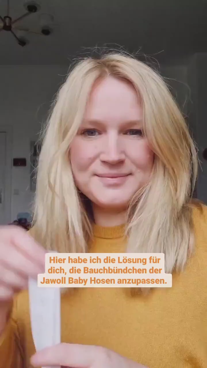 Bündchengummi Knopfgummi für verstellbares Bauchbündchen für Jawoll Baby Hosen 60cm