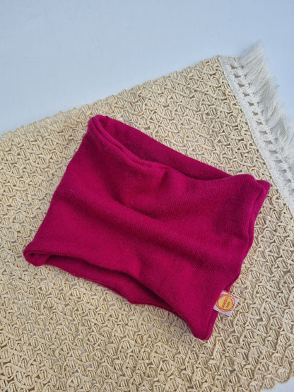 Loop for babies, toddlers &amp; children made from upcycled cashmere in pink