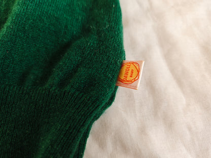 Pullover für Kleinkinder Kinder 110/116 aus 100% Upcycling Kaschmir in Smaragdgrün